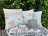 Kissen-Bezug 40x40 cm Rosen Blumen beige weiß Baumwolle Produktbild-Vorschau 3