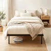 HOMCOM Bettgestell 90x200cm Metallbett 35,5cm Hohe Produktbild-Vorschau 8