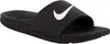 A black Nike Kawa slide sandal with a white Nike swoosh logo. Podgląd zdjęcia produktu