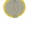 A close-up view of the back of a coin cell battery with a metal clip attached. Produktbild-Vorschau