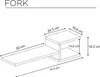 Skye Decor, Fork - White, Wandregale, Weiß, 74,5 x 18,2 x Produktbild-Vorschau 4