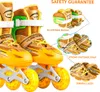 Inlineskates Kinder, Größenverstellbare Rollschuhe mit Produktbild-Vorschau 4