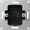 The back of a wall socket cover plate with some text and symbols. Produktbild-Vorschau