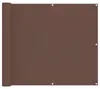 vidaXL Balkónový paraván, hnědý, 100 x 400 cm, oxfordská Náhled obrázku produktu 1