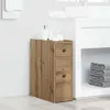 vidaXL Szafka łazienkowa wąska z kółkami Materiał Podgląd zdjęcia produktu 2