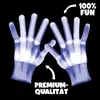 GlowPalm® | Led Handschuhe Blau Leuchtend | Neon Skelett Produktbild-Vorschau 3