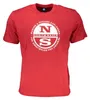 Herren Kurzarm T-Shirt Rot mit Rundhalsausschnitt und Produktbild-Vorschau 1