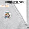 SucceBuy 500 Sets 1,25 Zoll Pinback-Buttonteile, 32 mm DIY Produktbild-Vorschau 2