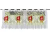 Scheibengardine Kerze rot Schleife HxB 50x140cm Weihnachten Produktbild-Vorschau 1