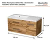 Quentis Badmöbel Genua, Breite 90 cm, 2 Schubladen, Eiche Produktbild-Vorschau 5