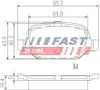 FAST Bremsbeläge Satz Hinten Bremsklötze für ALFA ROMEO 147 Produktbild-Vorschau 1
