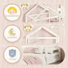 Collage of marketing images for a children's bed, showing different features and benefits. Produktbild-Vorschau