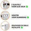 Brievenbus voor appartementen met 6 compartimenten, grijs Productafbeelding-voorbeeld 5
