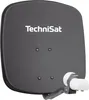A close-up view of the back of a dark gray satellite dish with the brand name 'TechniSat' printed in white. Produktbild-Vorschau