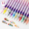 12 Farben Nageldesign Stift Set - 0.5mm Feinspitze, Produktbild-Vorschau 5