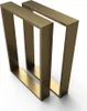 1xPaar sossai Tischkufen in Gold 50x72cm Tischgestell Produktbild-Vorschau 1