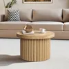Couchtisch Rund Holzoptik, MDF, Ø 60 x 40 cm Produktbild-Vorschau 1