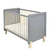 Baby-Delux Babybett Kinderbett 60x120 Lou grau Kiefernholz Produktbild-Vorschau 3