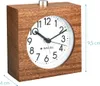 Navaris Analog Holz Wecker mit Snooze - Retro Uhr im Produktbild-Vorschau 4