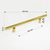 10x Design Möbelgriffe Gold – Bohrlochabstand 160mm – Produktbild-Vorschau 2