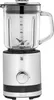 A close-up studio shot of a silver and black WMF blender with a clear glass pitcher. Voir les images du produit