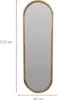 Großer Wandspiegel in einem Holzrahmen, 36 x 2,5 x 115 cm Produktbild-Vorschau 4