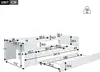 Multifunktionales Kinderbett 90x200 cm mit ausziehbarem Produktbild-Vorschau 7