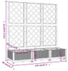 vidaXL Fioriera con traliccio nero 120x40x121,5 cm PP Anteprima dell’immagine prodotto 6