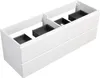 Mobile da bagno Angela 140cm - Bianco Lucido - armadio Anteprima dell’immagine prodotto 4
