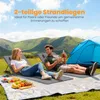 2er Set Strandmatten 4-fach verstellbar, 154x57 cm, Grau, Produktbild-Vorschau 7