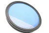 A round blue mesh filter with a black rubber rim, isolated on a white background. Náhled obrázku produktu
