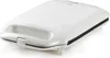 A white sandwich maker is shown from a slightly elevated side angle against a white background. Produktbild-Vorschau