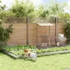 vidaXL Recinzione da giardino con pali, 12 pezzi, 75 x 50 Anteprima dell’immagine prodotto 2