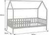 Ausziehbares Hüttenbett für Kinder 190x90cm weiß MARCEAU Produktbild-Vorschau 8