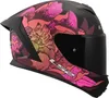 LS2 FF820 Rapid III Poppies Casco, nero/rosa, XS (53/54) Anteprima dell’immagine prodotto 3