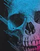 style3 Neon Skull T-Shirt Herren totenkopf disco neon Produktbild-Vorschau 2