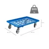 Transportroller für Euroboxen 60x40cm mit Gummiräder blau | Produktbild-Vorschau 2