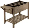 Yaheetech Hochbeet mit Ablagefach, Blumenkasten aus Holz, Produktbild-Vorschau 5