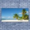 Glasbilder 140x70 Wandbild Druck auf Glas Strand Palmen Produktbild-Vorschau 2