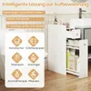 COSTWAY Szafka wnękowa, szafka łazienkowa z szufladą i Podgląd zdjęcia produktu 4