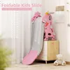 Zjeżdzalnia Dla Dzieci Do Domu I Ogrodu Z Koszykówką Różowa Podgląd zdjęcia produktu 6