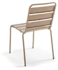 Ensemble table de jardin et 8 chaises en métal taupe - Voir les images du produit 5