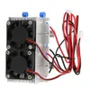 A thermoelectric cooling module with two fans and wiring, presented against a white background. Podgląd zdjęcia produktu