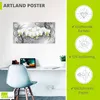 ARTland Poster weiße Orchideen auf Ornamenten Größe: 40x20 Produktbild-Vorschau 3