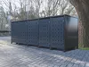 5 Mülltonnenboxen Modell No.2 Anthrazit komplett RAL7016 Produktbild-Vorschau 1