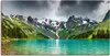 ARTland Leinwandbild Bergsee Größe: 100x50 cm Produktbild-Vorschau 1