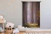 MuchoWow® Wandteppich Wandbehang Rosafarbener Blick auf die Produktbild-Vorschau 3