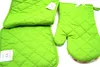 Topflappen 1 paar grüne 20 x 20 cm mit Blumenmotiven + 1 Produktbild-Vorschau 4