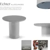 tectake® Runder Gartentisch Talmi minimalistisches Design Produktbild-Vorschau 3
