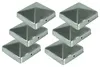 6x Edelstahl Pfostenkappe Pyramide 71x71mm Zaunkappe Produktbild-Vorschau 1